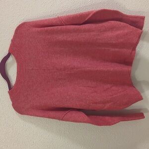 Vince Camuto Small coral crew neck sweater